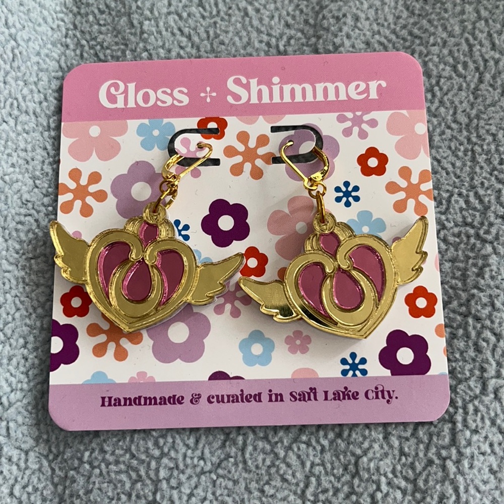 Gloss & Shimmer Sailor Moon earrings